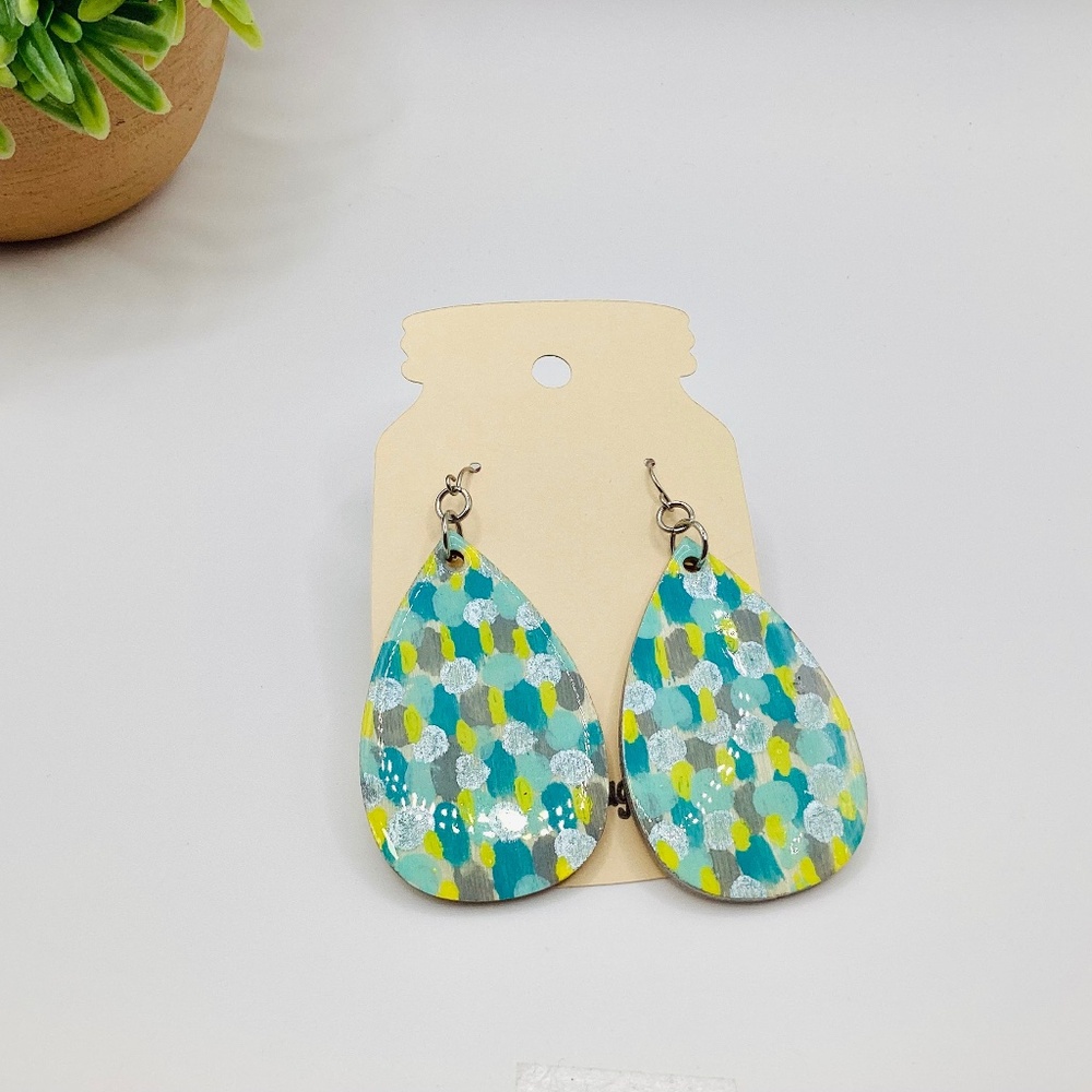 Hand-painted Dangle Earrings